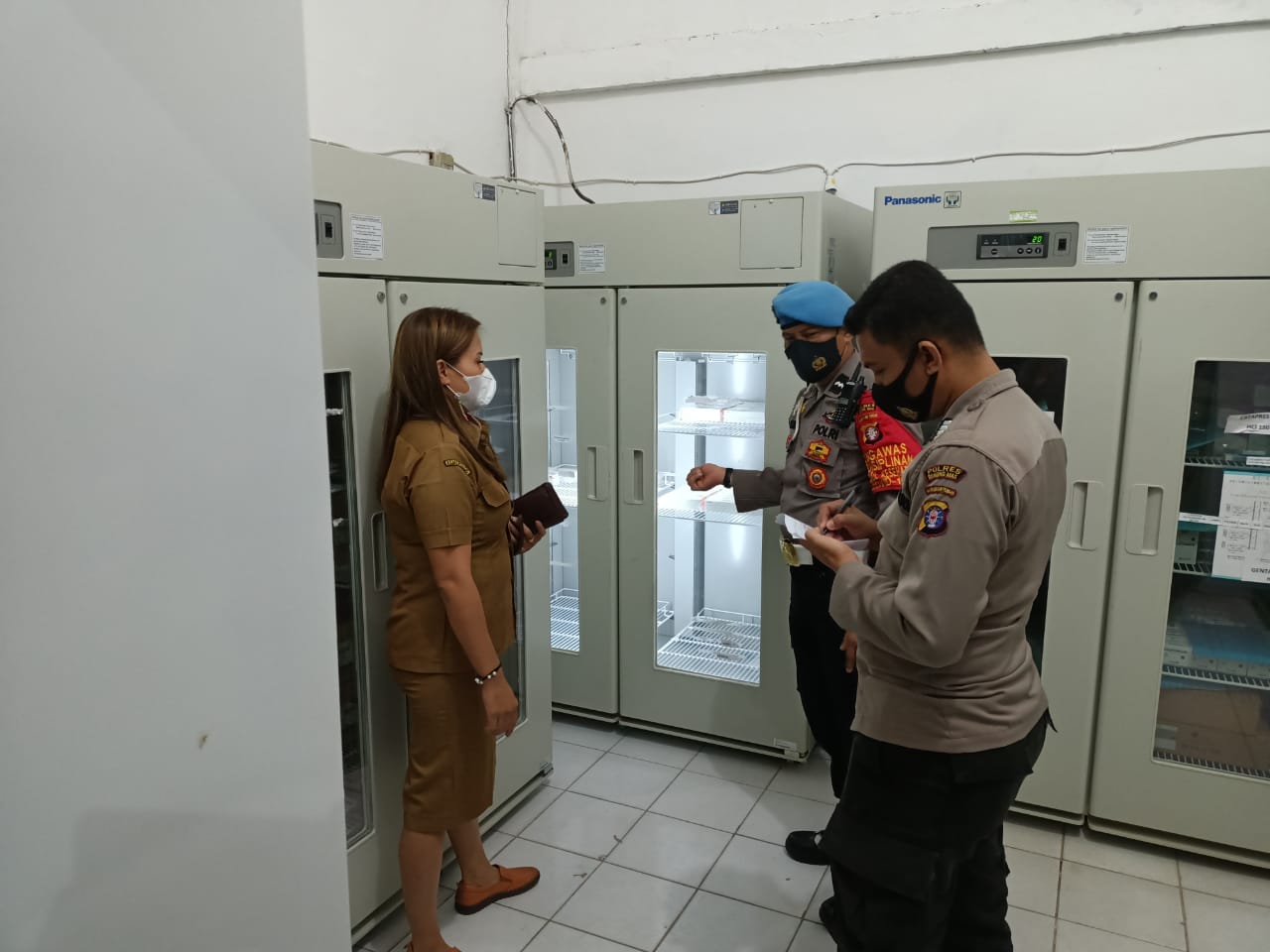 Polres Gumas Aktif Patroli Pengamanan Gudang Vaksin Sinovac
