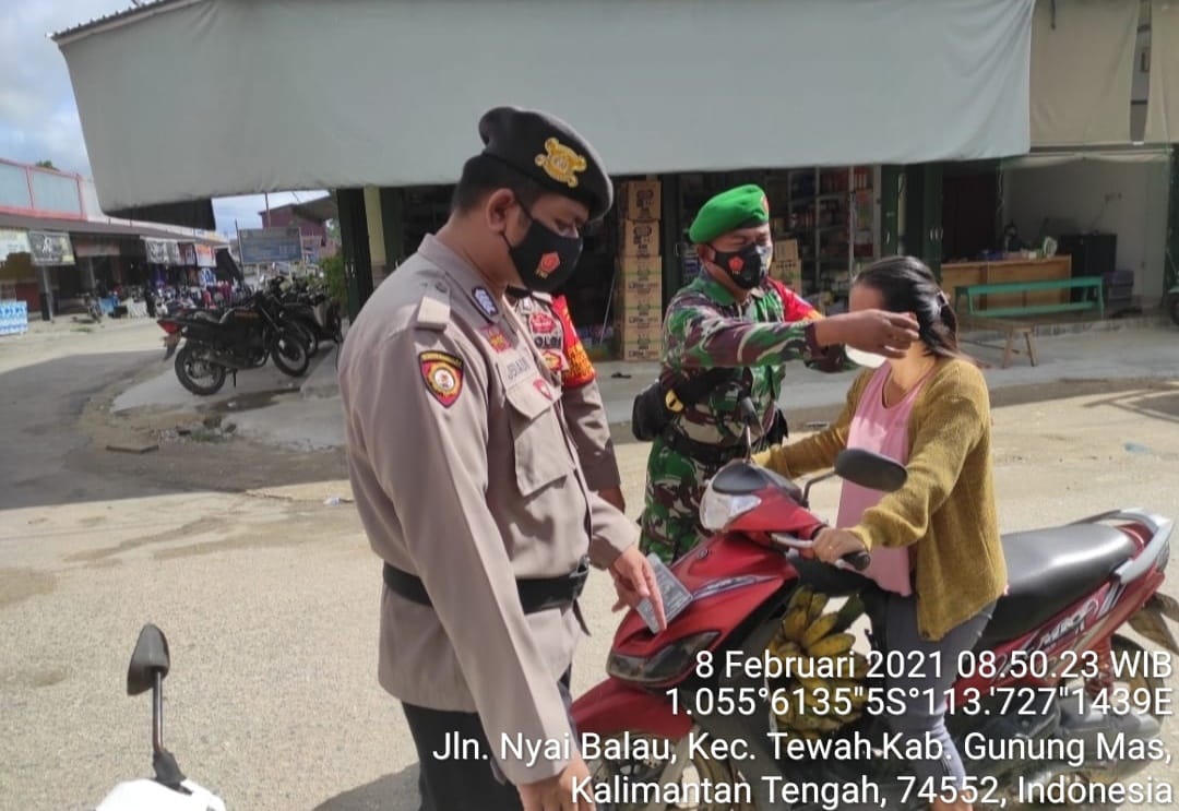 Polsek Tewah Kembali Gelar Ops Yustisi