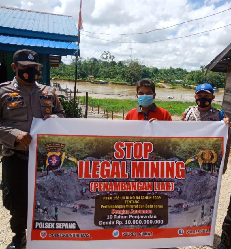 Polsek Sepang Aktif Sosialisasi Bahaya Ilegal Minning