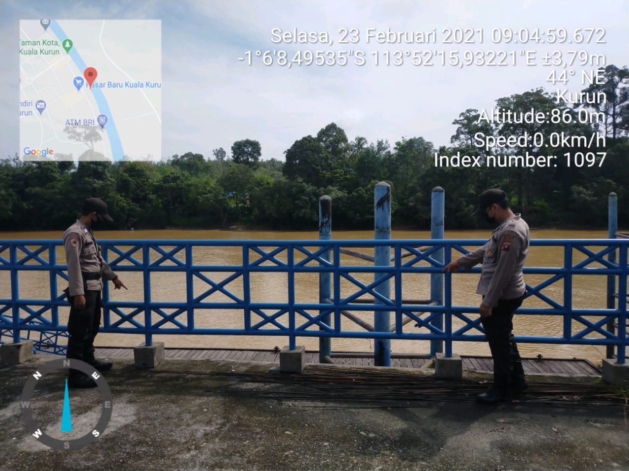 Debit DAS Kahayan Rutin Dipantau Polisi