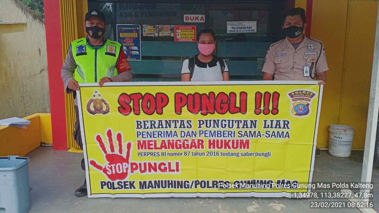 Polsek Manuhing Rutin Sosialisasikan Larangan Pungli
