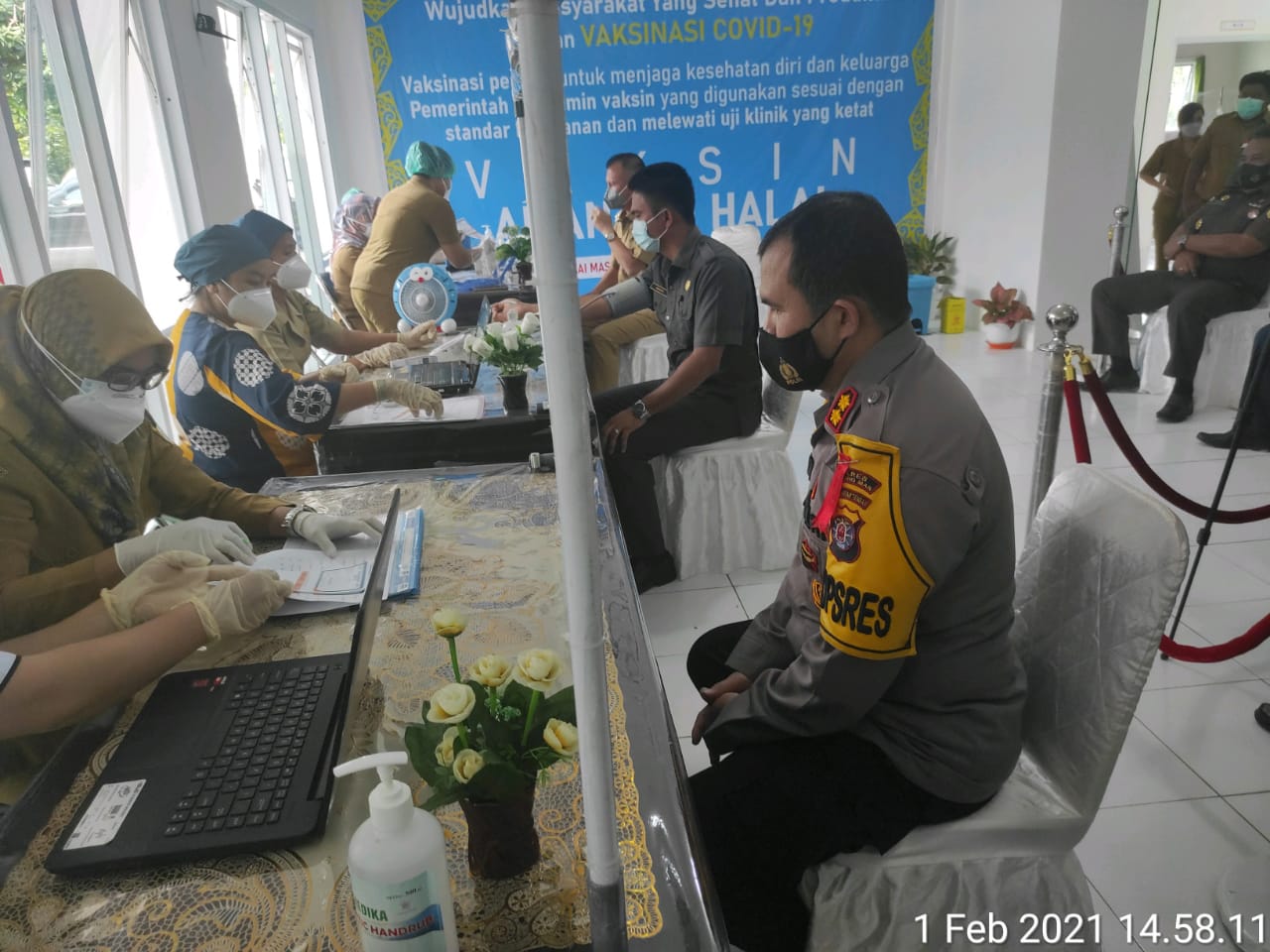 Program Vaksinasi di Gumas Resmi Dimulai