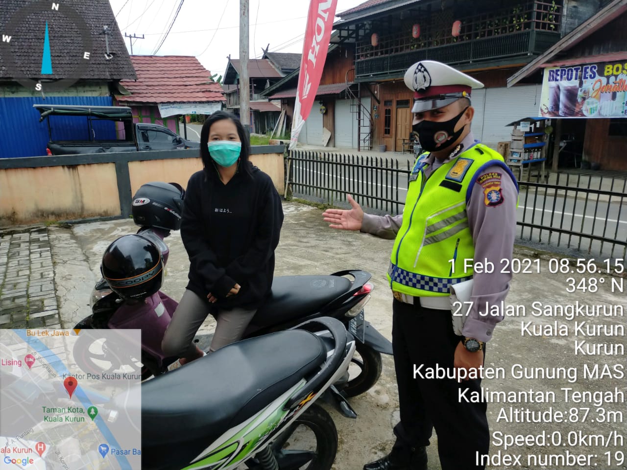 Satlantas Polres Gumas Rutin Berpatroli