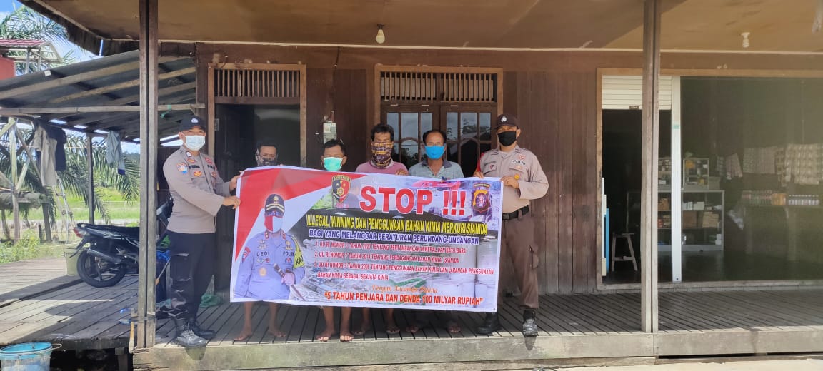 Polsek Kurun Rutin Sosialisasikan Tambang Ilegal