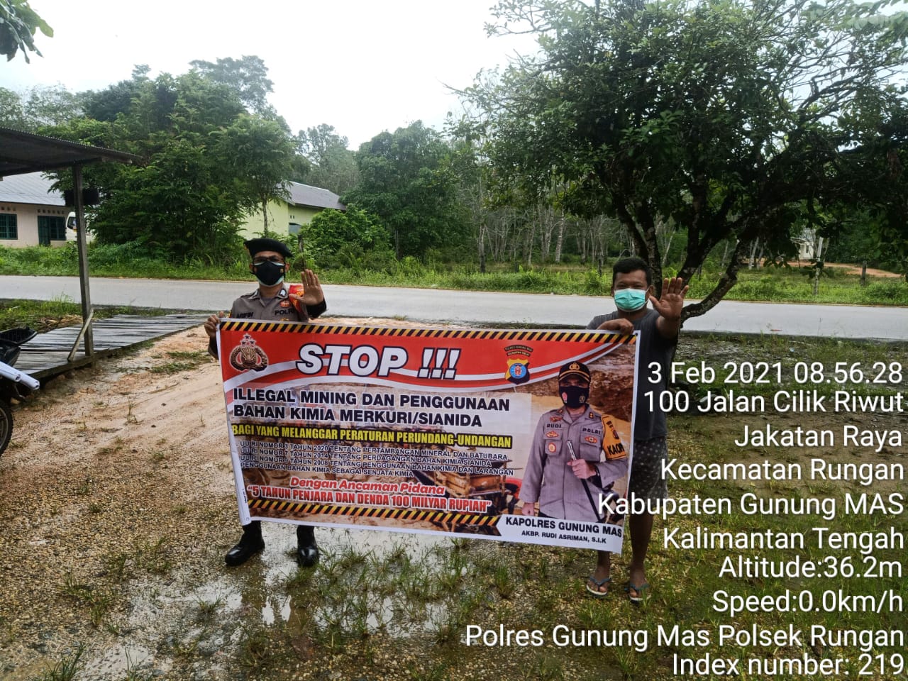 Polisi Edukasi Warganya Setop Tambang Ilegal