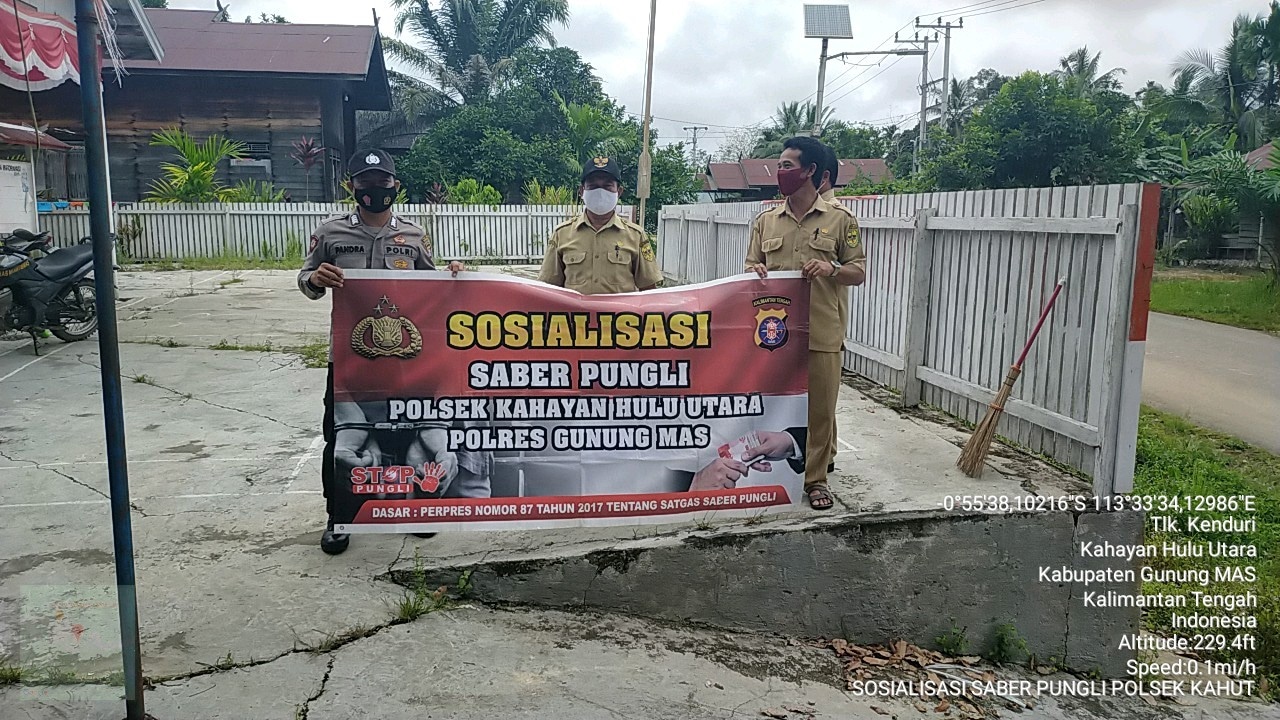 Polsek Kahut Rutin Sosialisasikan Setop Pungli