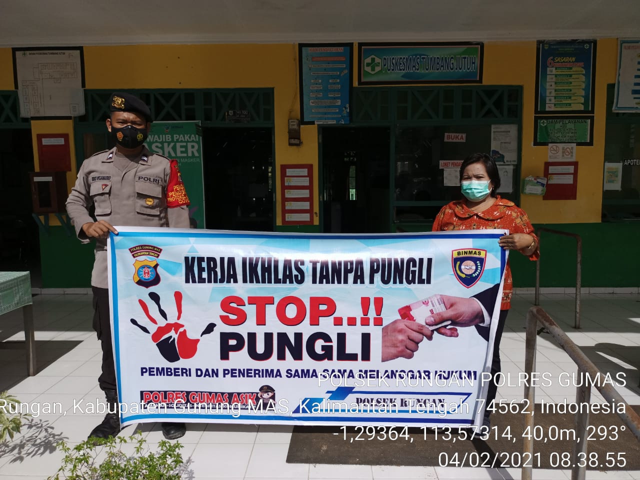 Polisi Sosialisasikan Pungli dan Prokes Bersamaan