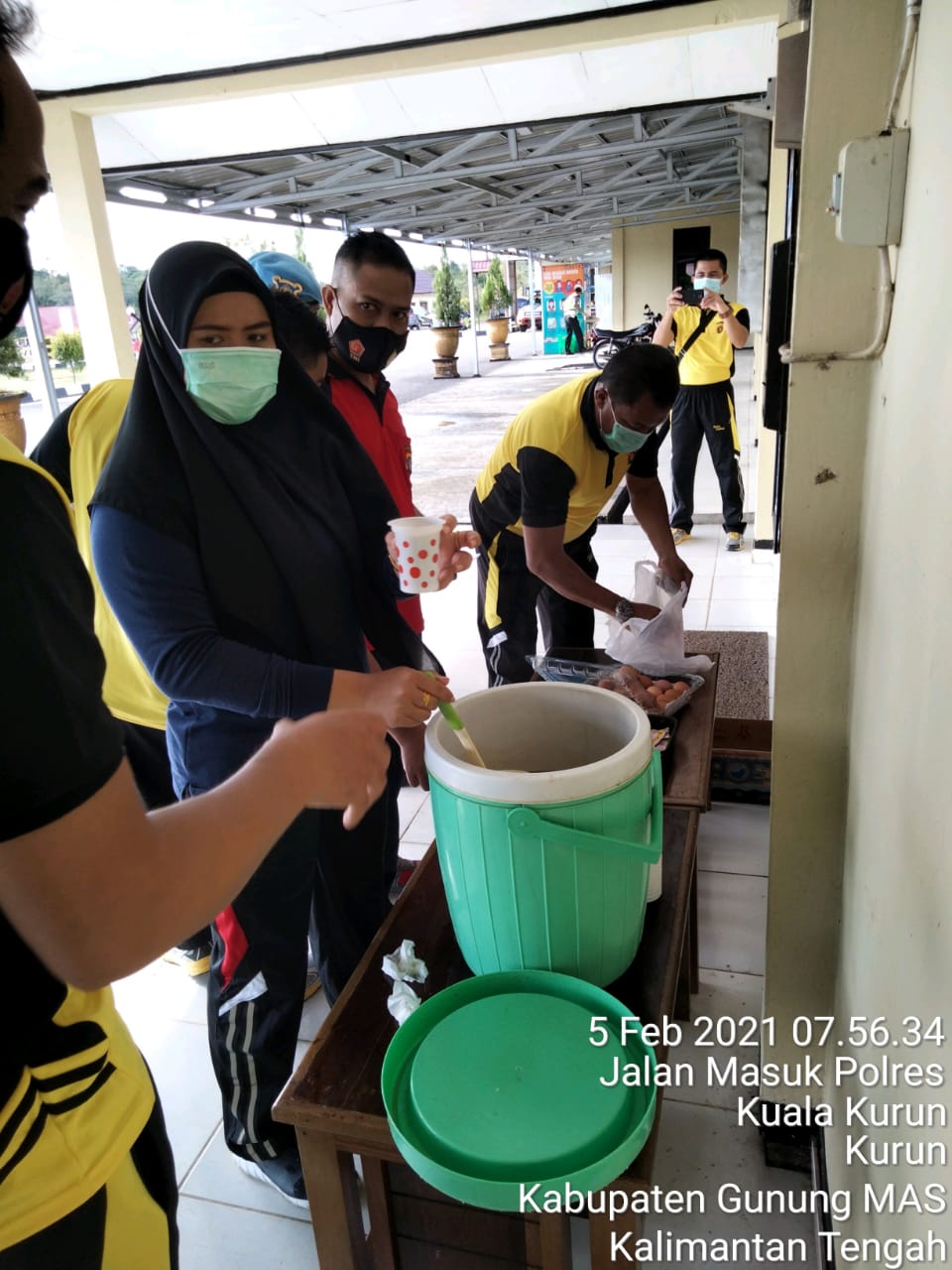 Personel Polres Gumas Ikuti Senam Bersama