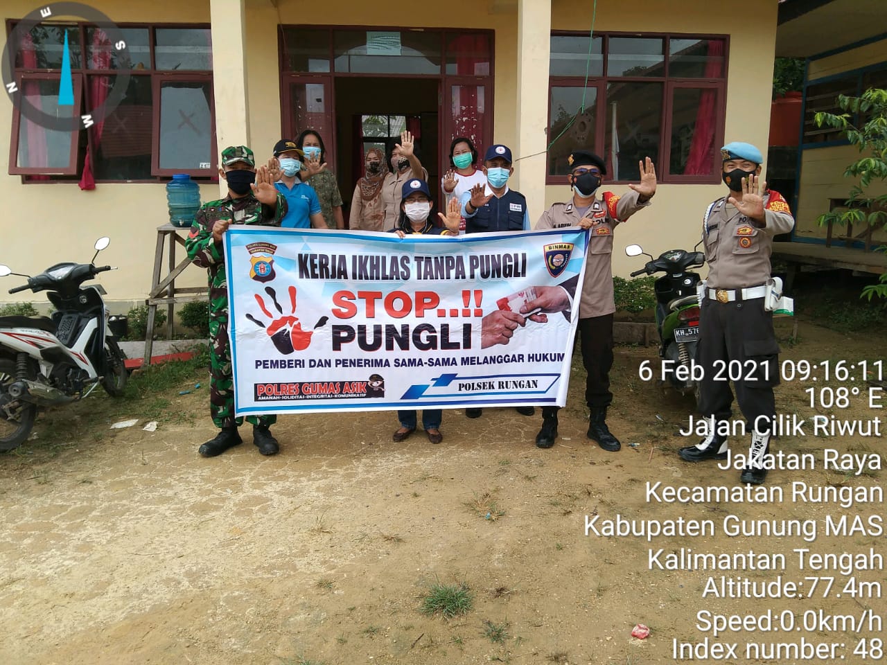 Polsek Rungan Kembali Sosialisasikan Larangan Pungli