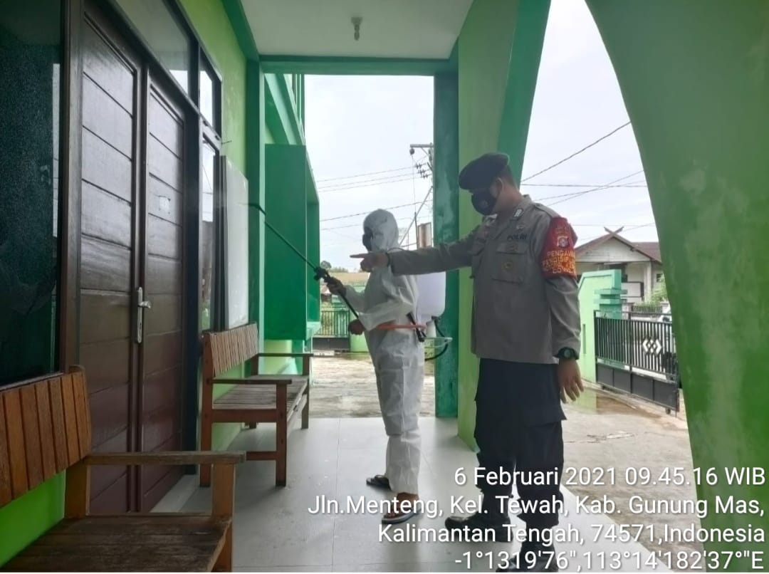 Ini Cara Polsek Tewah ‘Binasakan’ Covid-19