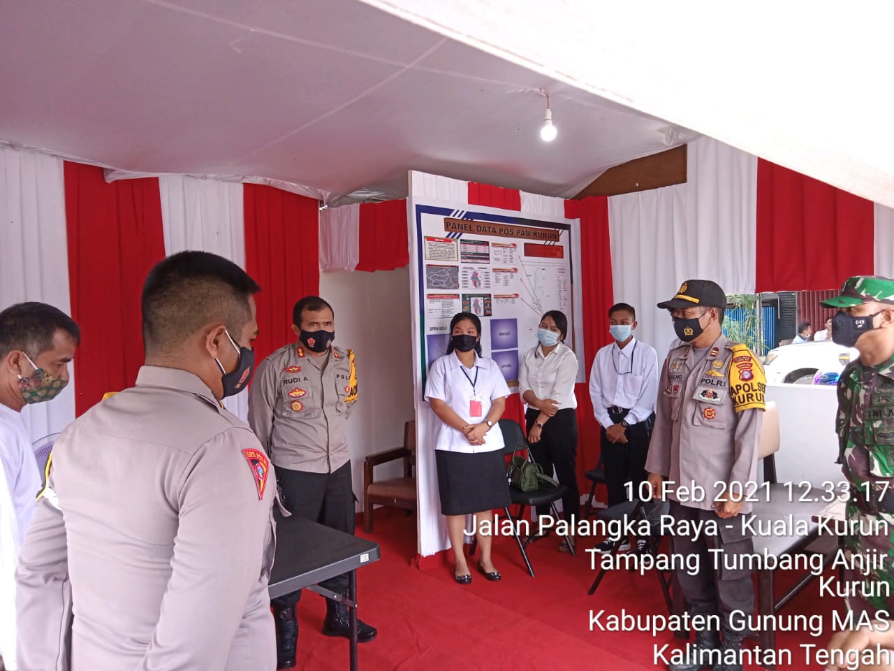 Cek Posko PPKM, Ini Pesan Kapolres Gumas