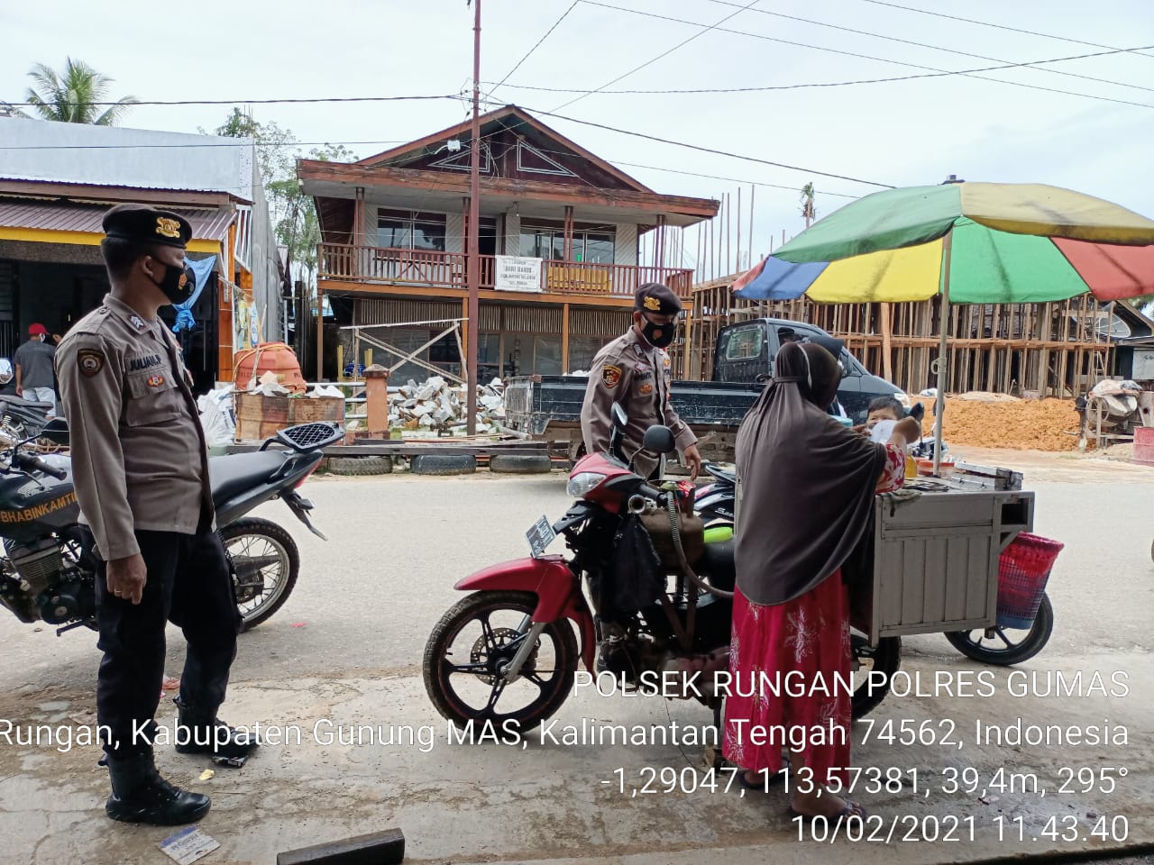 Polres Gumas Aktif Sosialisasikan Kepatuhan Prokes