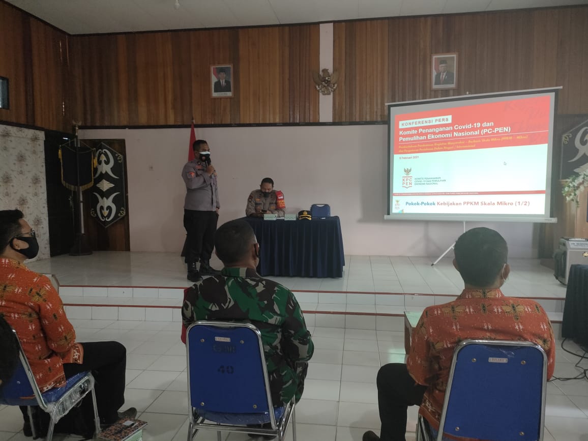 Polres Gumas Gelar Rakor Bahas PPKM