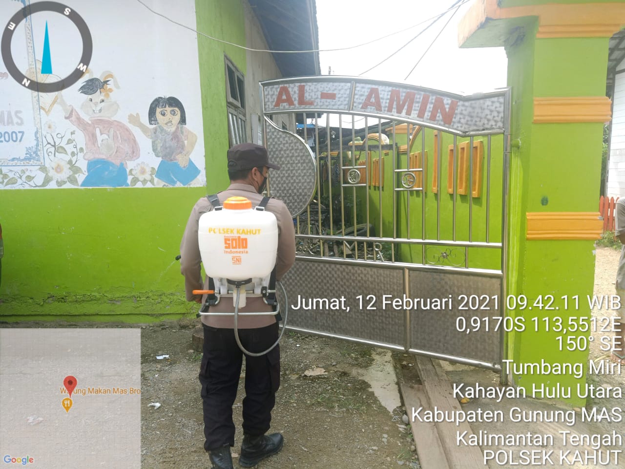 Polsek Kahut Ajak Warganya Patuhi Prokes