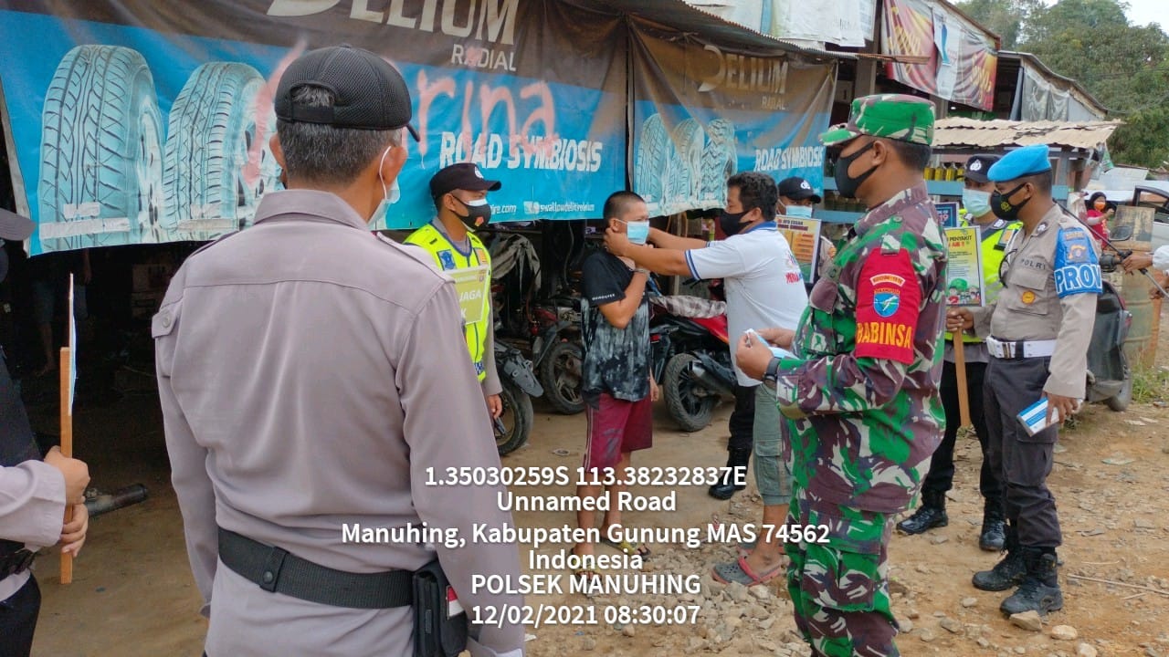 Polsek Manuhing Gelar Ops Yustisi
