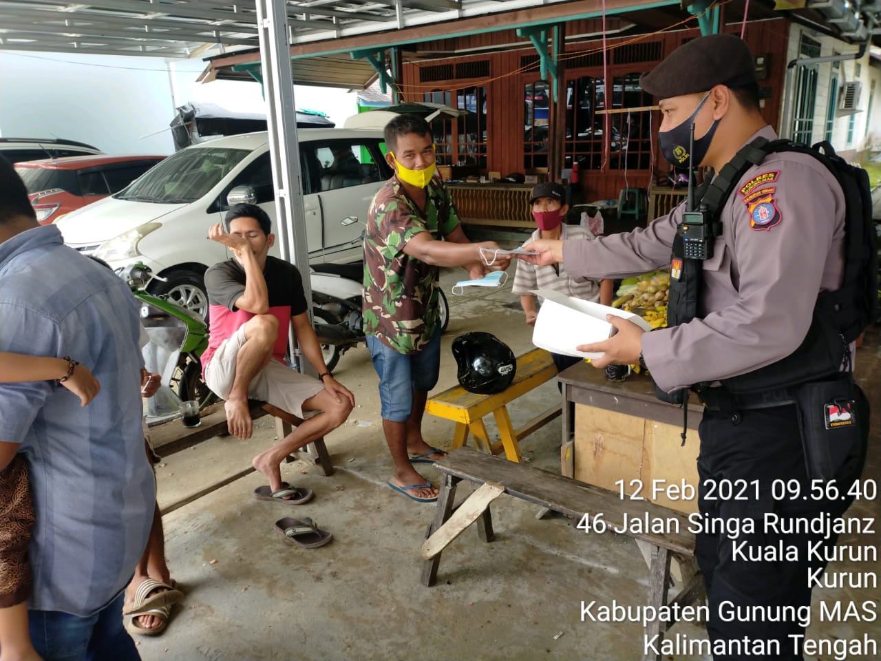 Polres Gumas Rutin Sosialisasikan Prokes