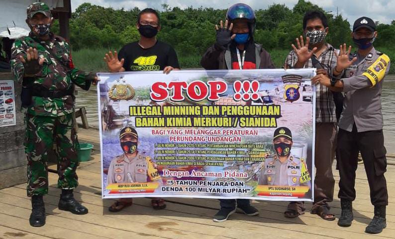 Ini Cara Polsek Sepang Edukasi Warga Terkait ilegal Minning