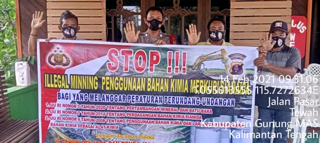 Edukasi Warganya Tentang Larangan Ilegal Minning