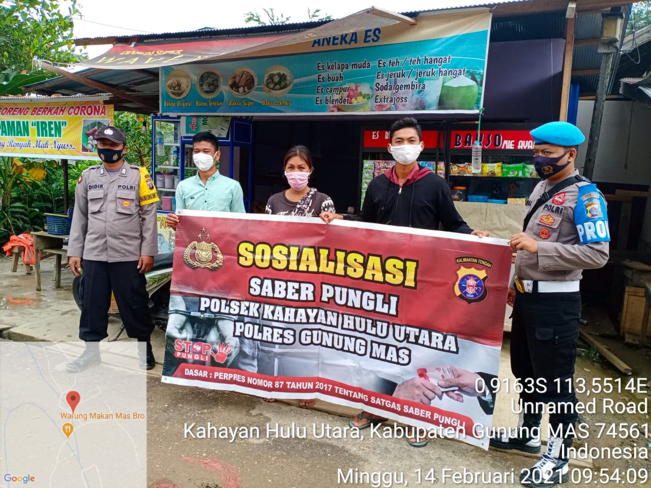 Polsek Kurun Aktif Sosialisasikan Saber Pungli