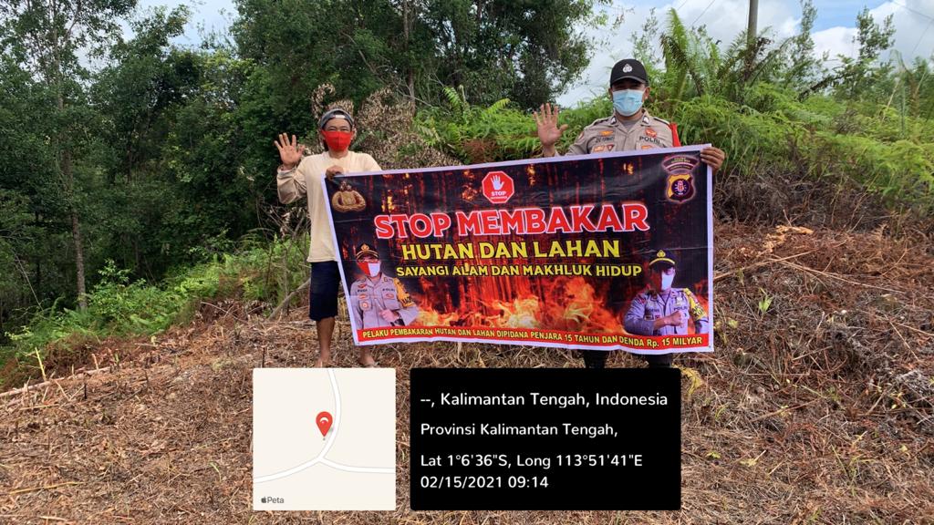 Sambangi Warga Binaan, Briptu Joko Purwanto Sosialisasikan Larangan Karhutla