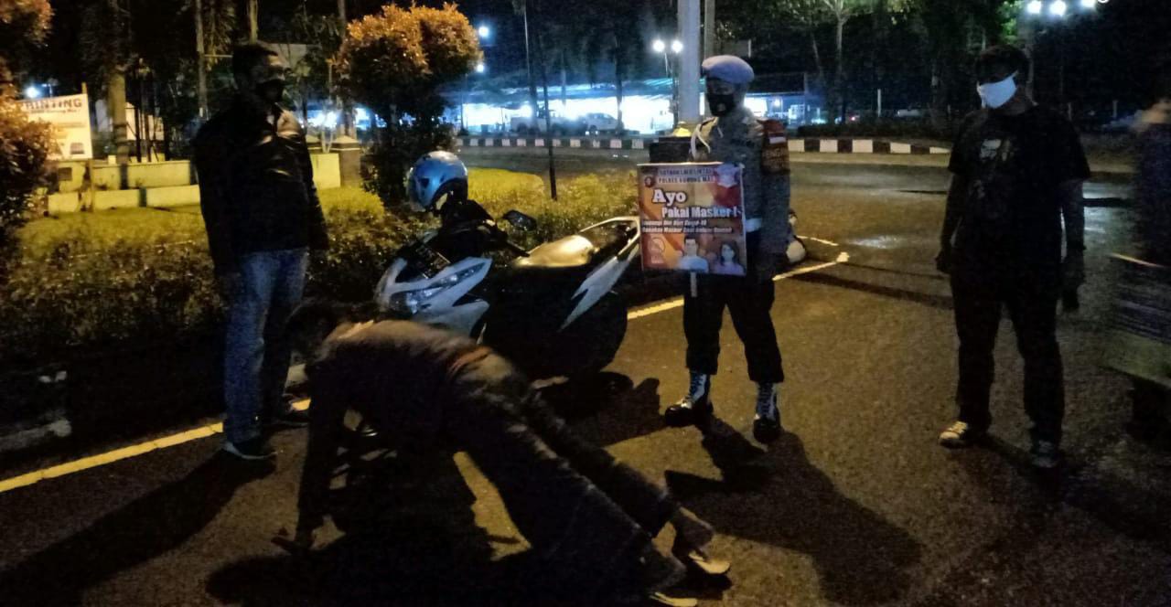 Tegakkan Prokes, Operasi Yustisi Polres Gumas Jaring 90 Pelanggar