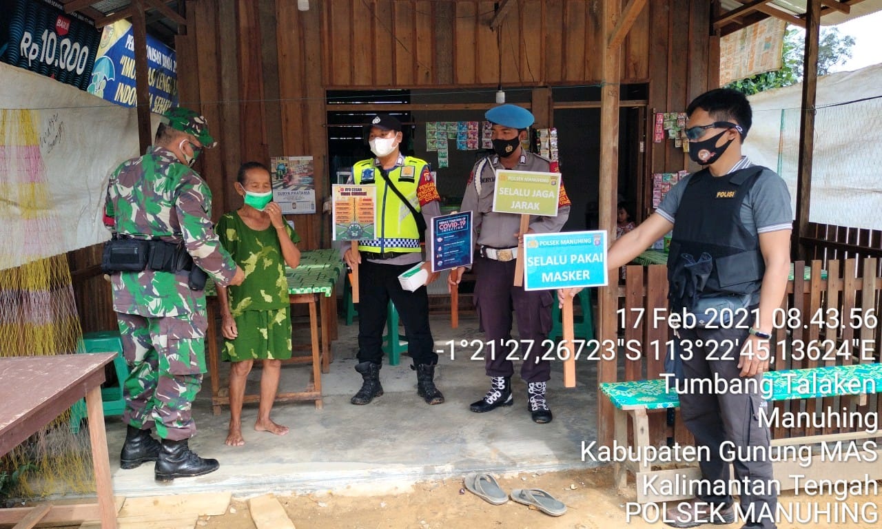 Polsek Manuhing Aktif Sosialisasikan PPKM