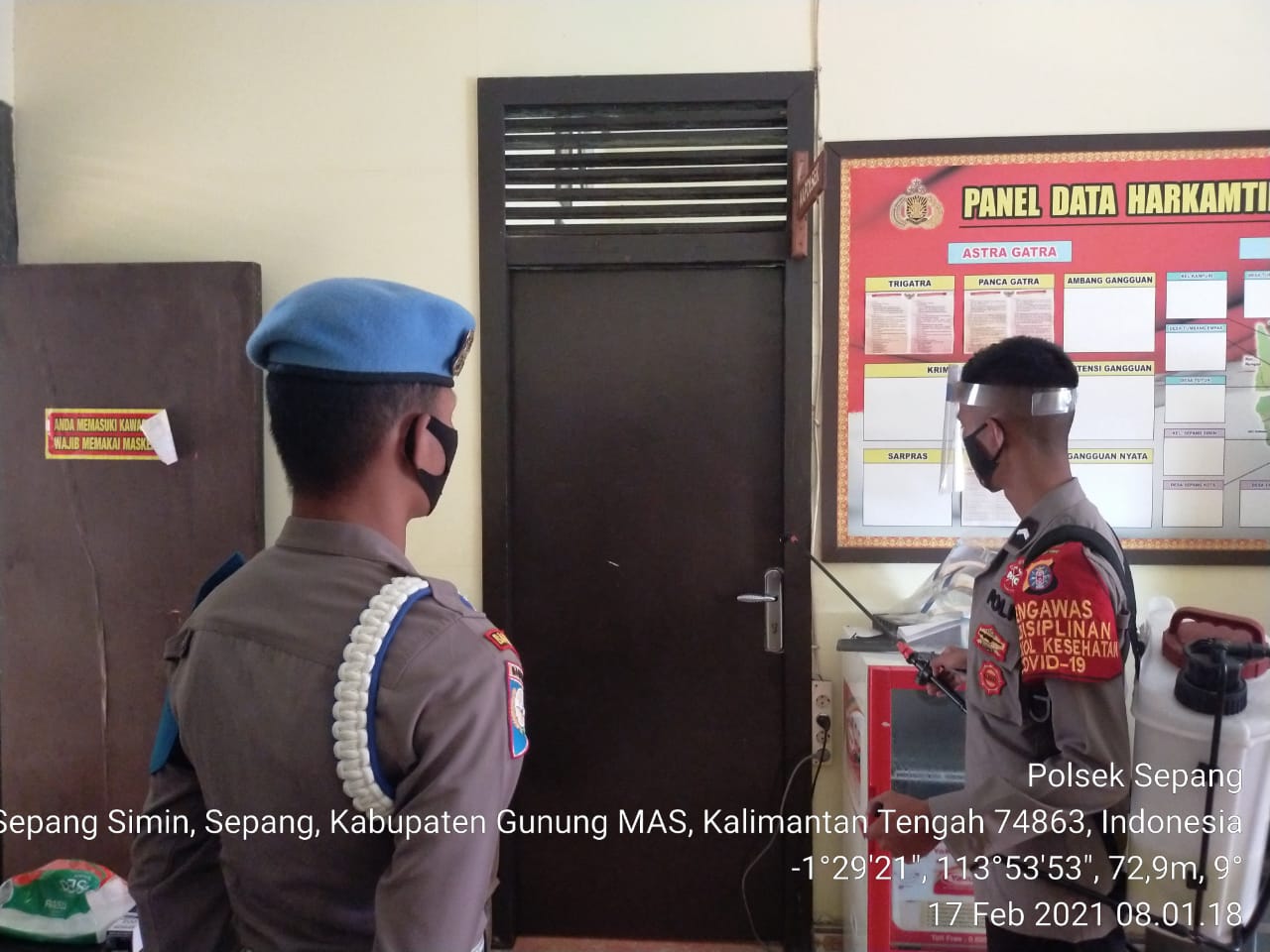 Ini Cara Polsek Sepang Cegah Covid-19
