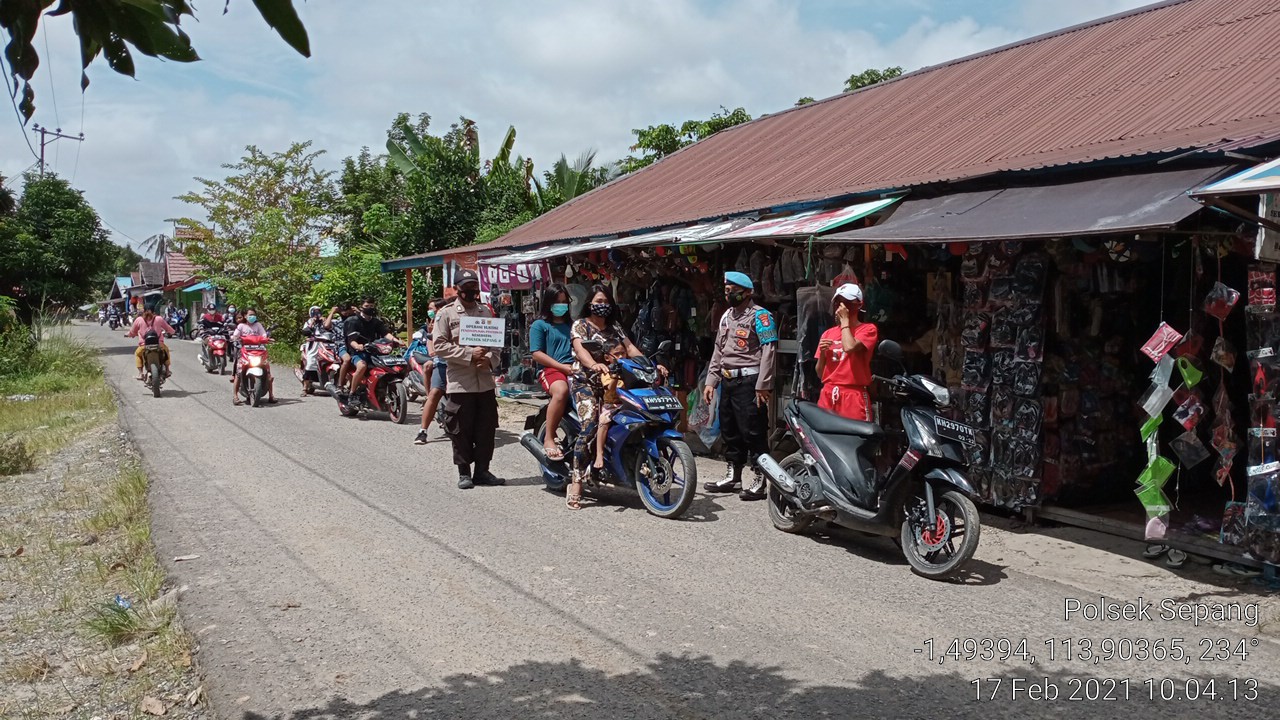 Ini Cara Polsek Sepang Disiplinkan Prokes