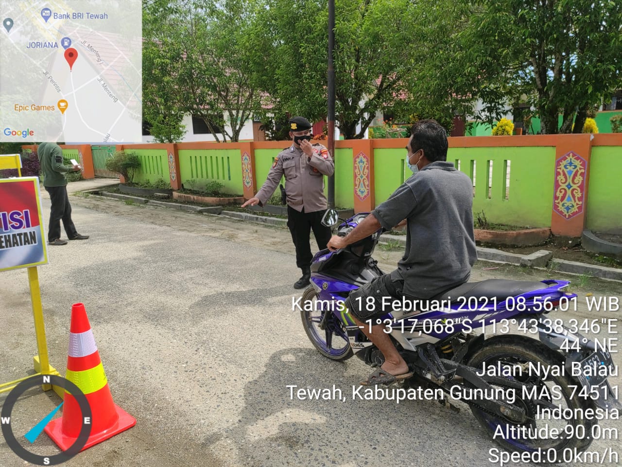 Ini Cara Polsek Tewah Cegah Antisipasi