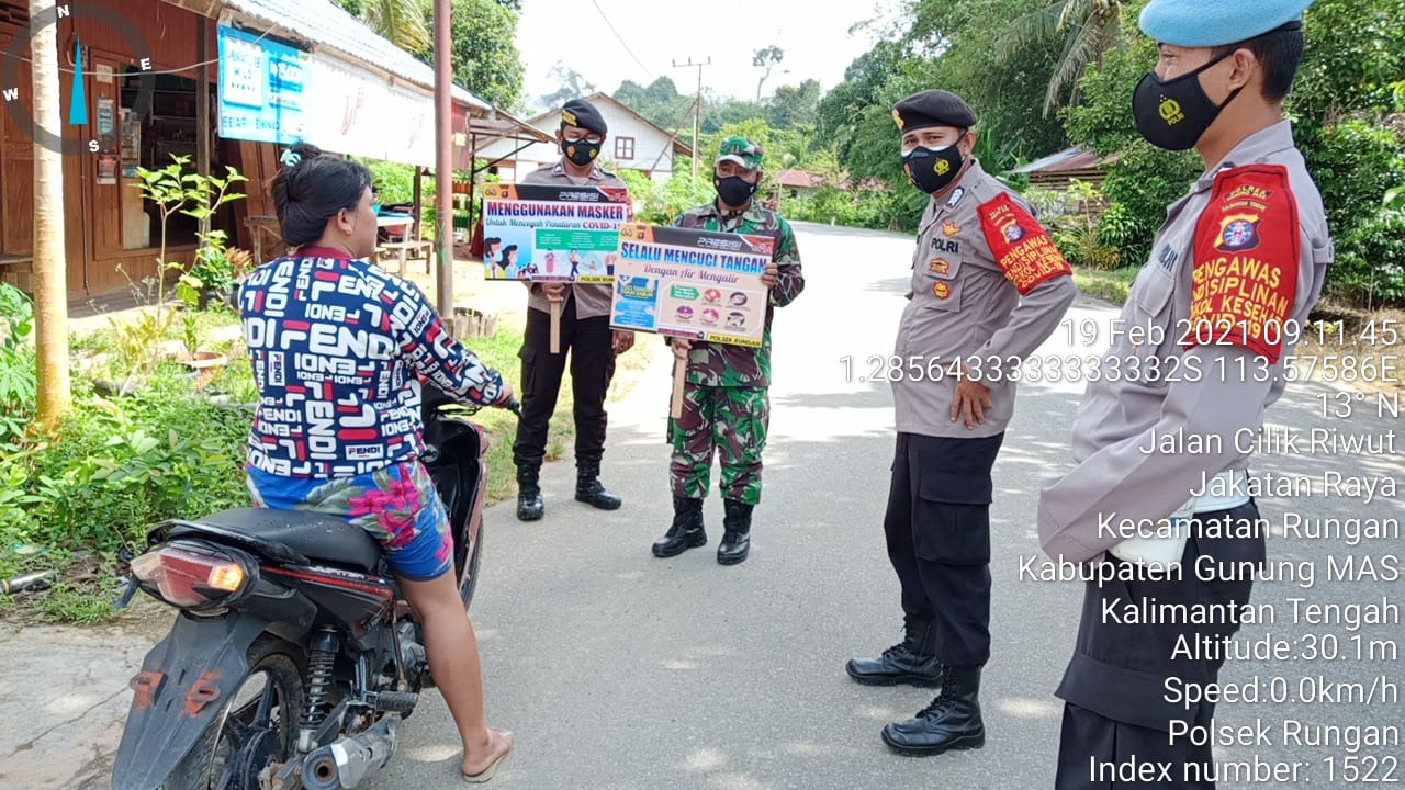 Polsek Rungan Aktif Gelar Ops Yustisi