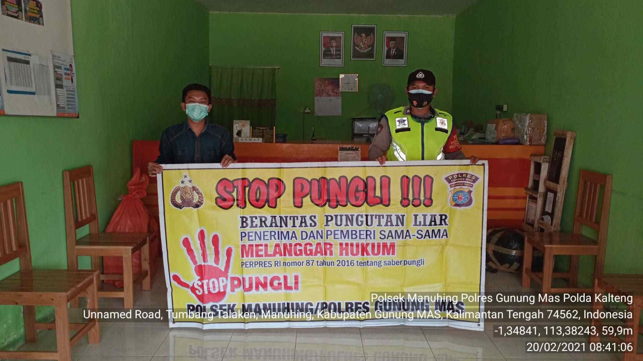 Polsek Manuhing Rutin Sosialisasikan Pencegahan Pungli