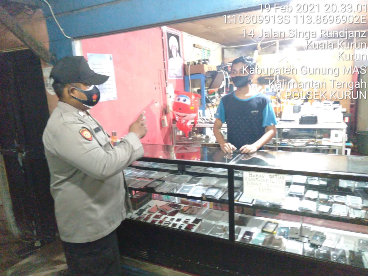 Polsek Kurun Aktif Patroli Sampaikan Pesan Kamtibmas