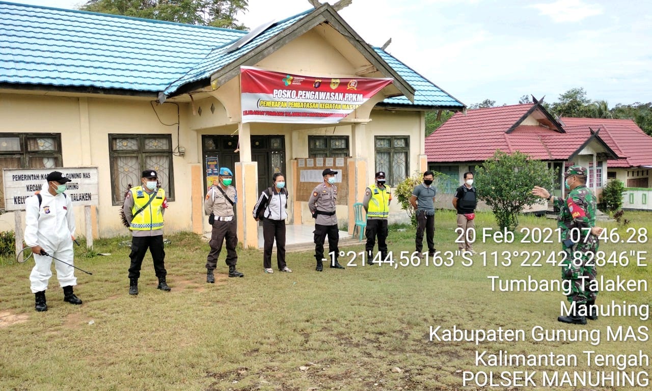 Polsek Manuhing Aktif Sosialisasikan PPKM