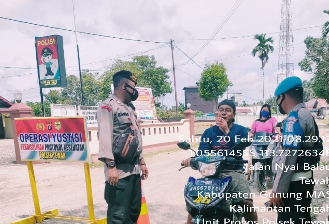 Ini Cara Polsek Manuhing Cegah Penyebaran Covid-19