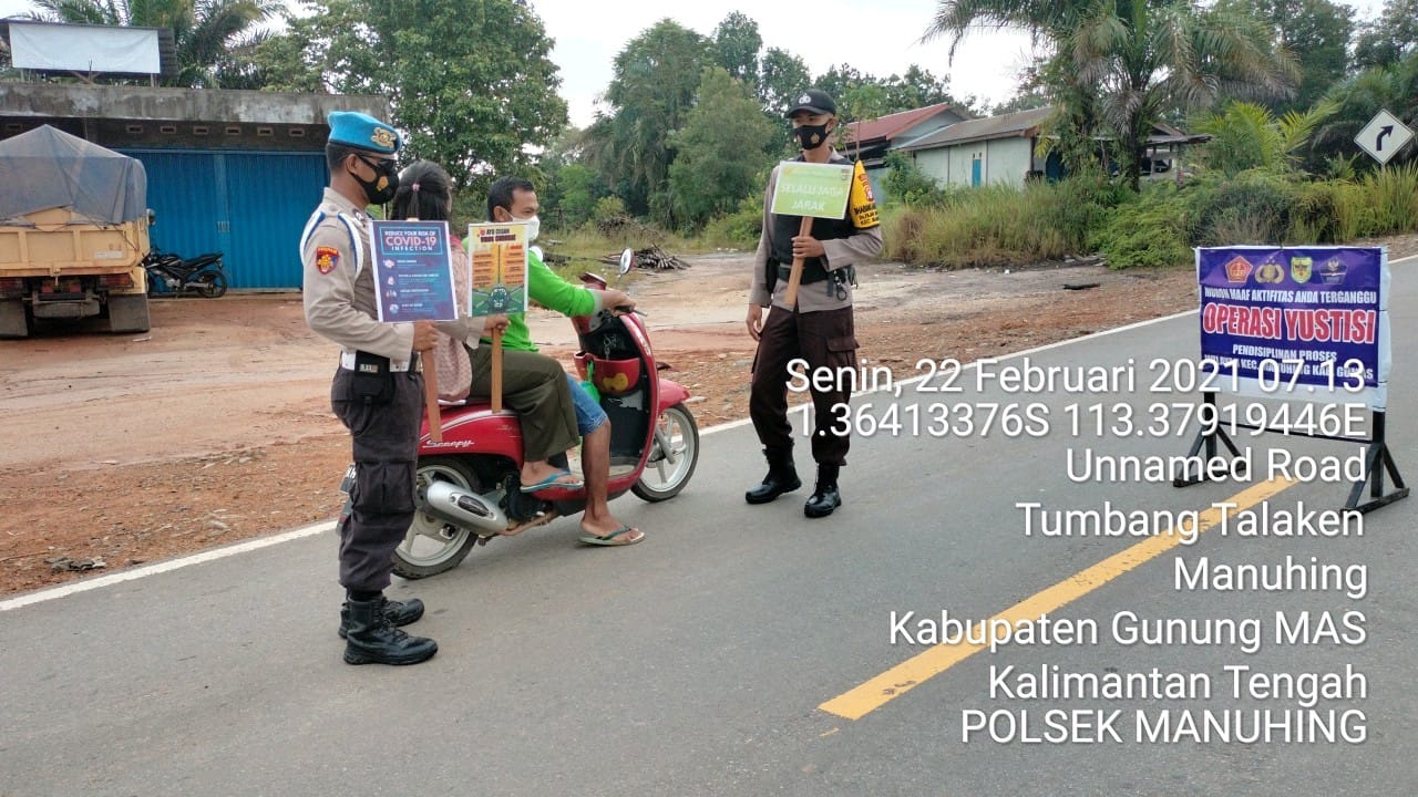 Antisipasi Sebaran Covid-19, Polsek Manuhing Rutin Beri Imbauan Antisipasi Sebaran Covid-19, Polsek Manuhing Rutin Beri Imbauan