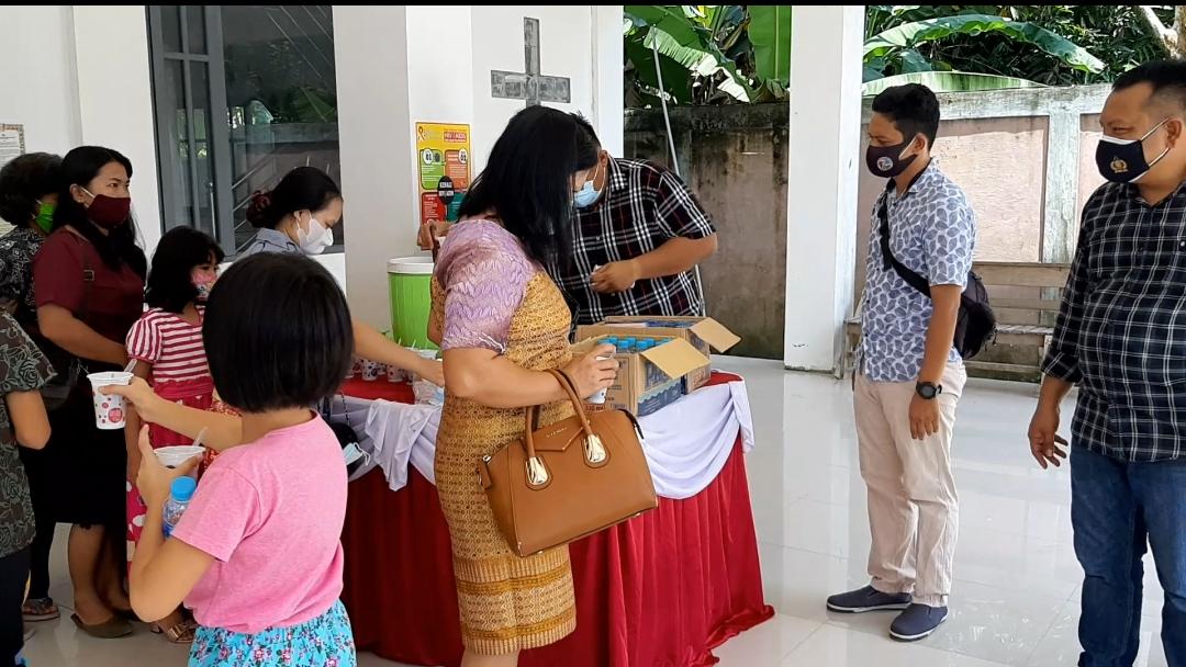 Polres Gumas Kembali Jalankan Program Minggu Berkat