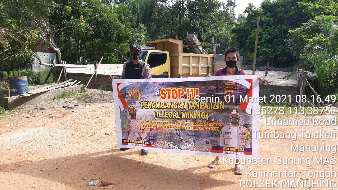Polisi Edukasi Warga Tentang Bahaya Mercury