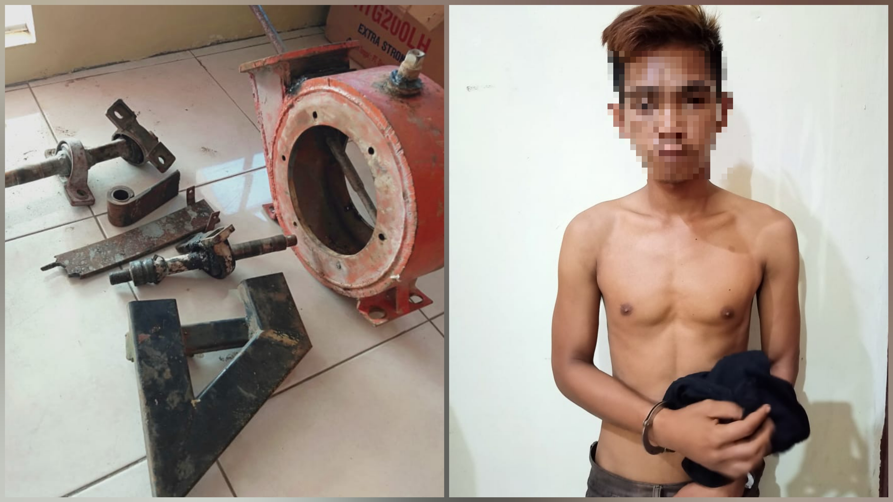 Polres Katingan Bekuk Pemuda Maling Besi
