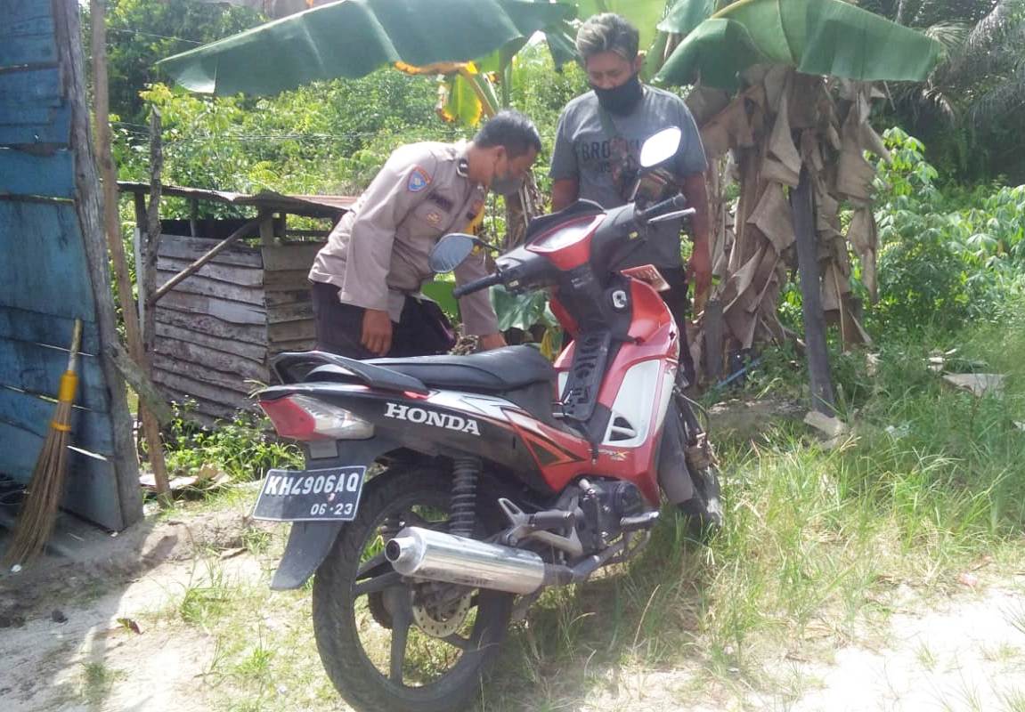 Warga Temukan Satu Unit Motor Tidak Bertuan