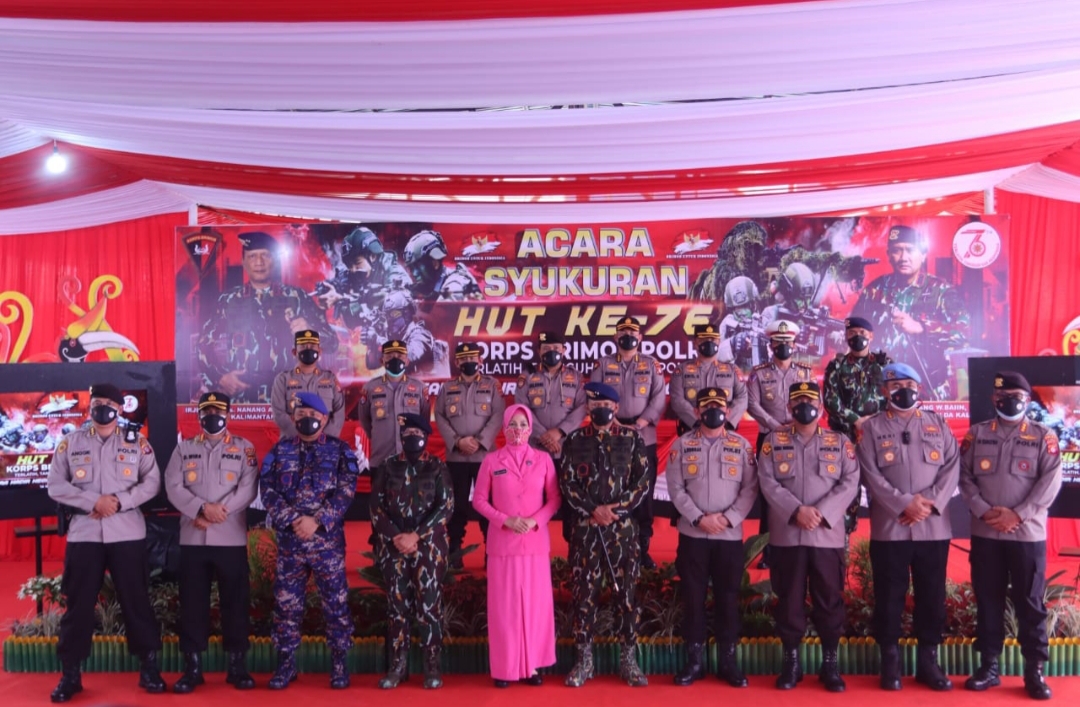 Kapolda Kalteng Gelar HUT Korps Brimob Polri ke-76 Secara Virtual