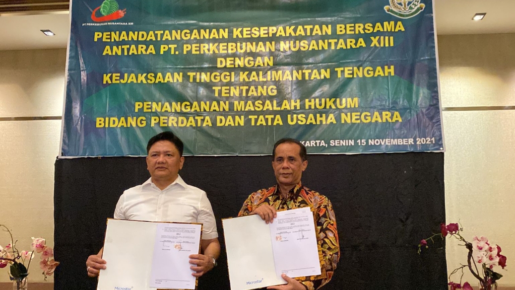 Kejati Kalteng Teken MOU Dengan PTPN XIII