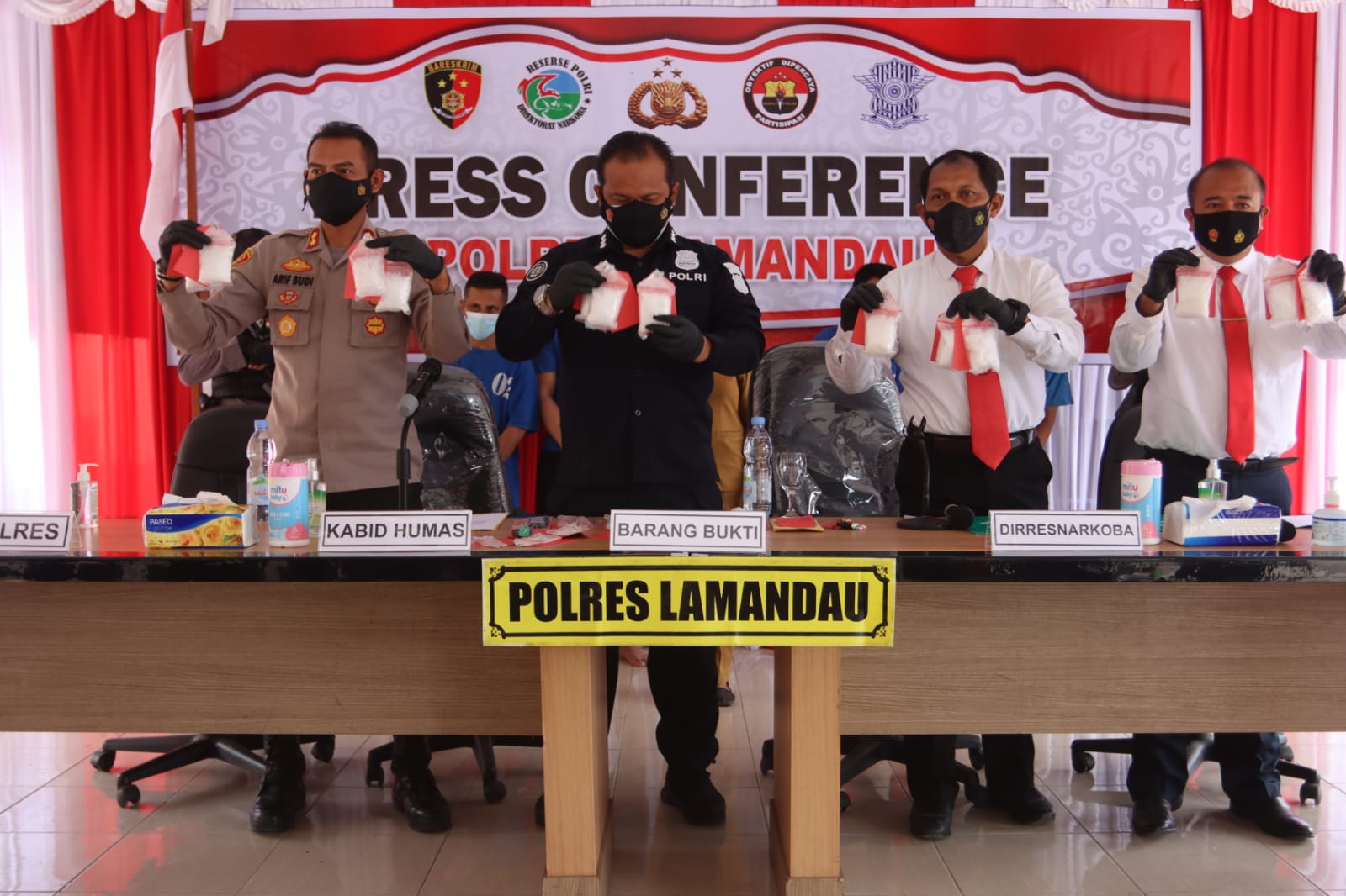 Polres lamandau Ungkap Kasus Narkoba Seberat 1,3 Kg