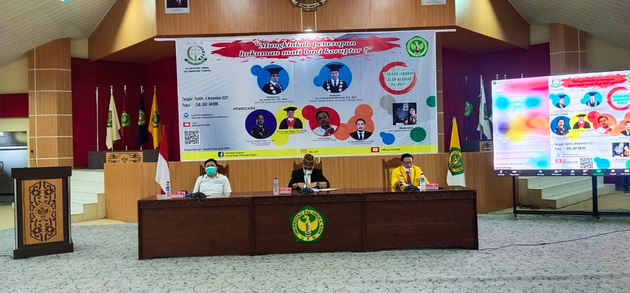 Webminar Simpulkan Hukuman Mati Memungkinkan  Bagi Koruptor