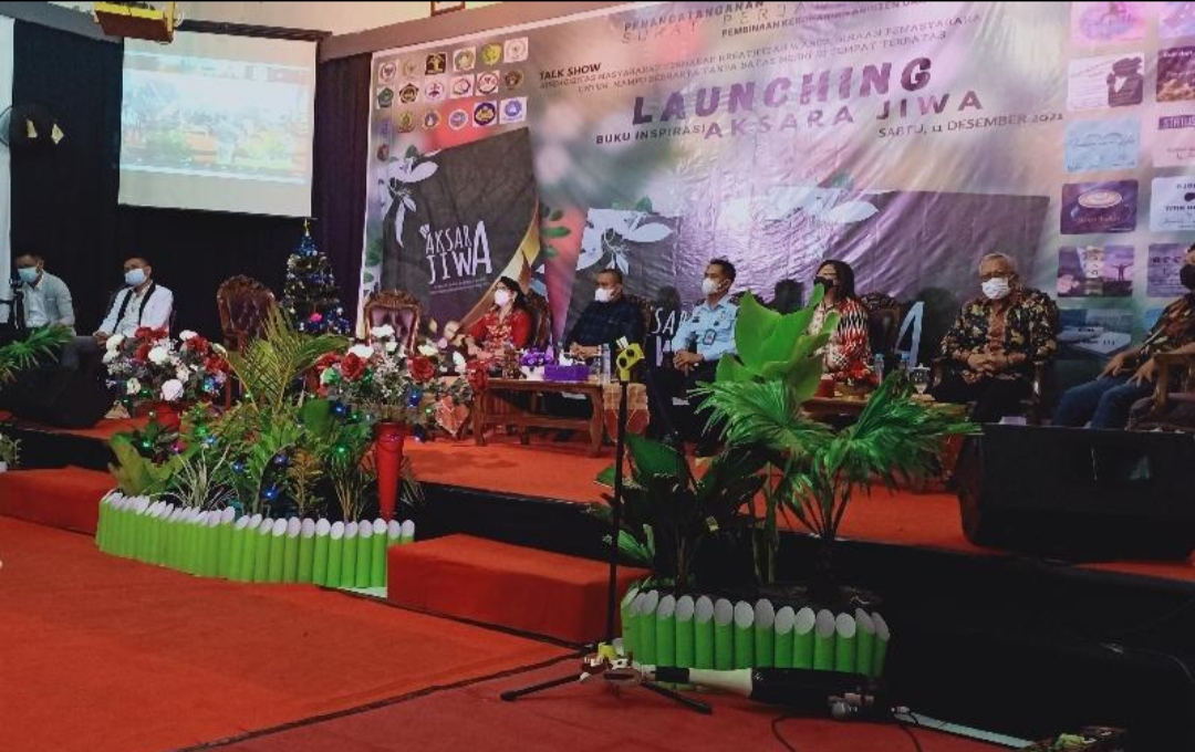 Rutan Kelas IIA Gelar Natal serta Launching Buku Aksara Jiwa