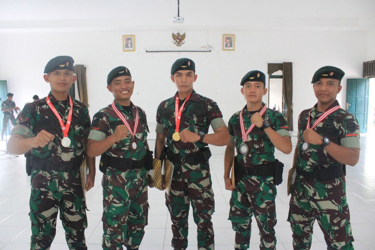 Lima Prajurit Yonif R 631/Atg Dapat Prestasi
