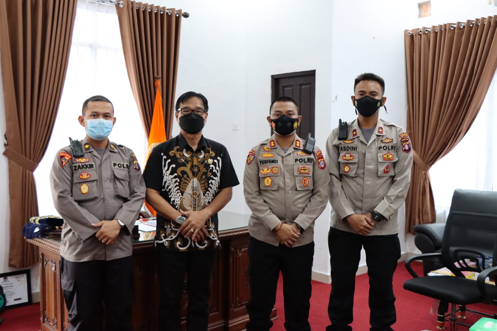 Terkait Kamtibmas, Kapolres Temui Ketua DPRD Barsel