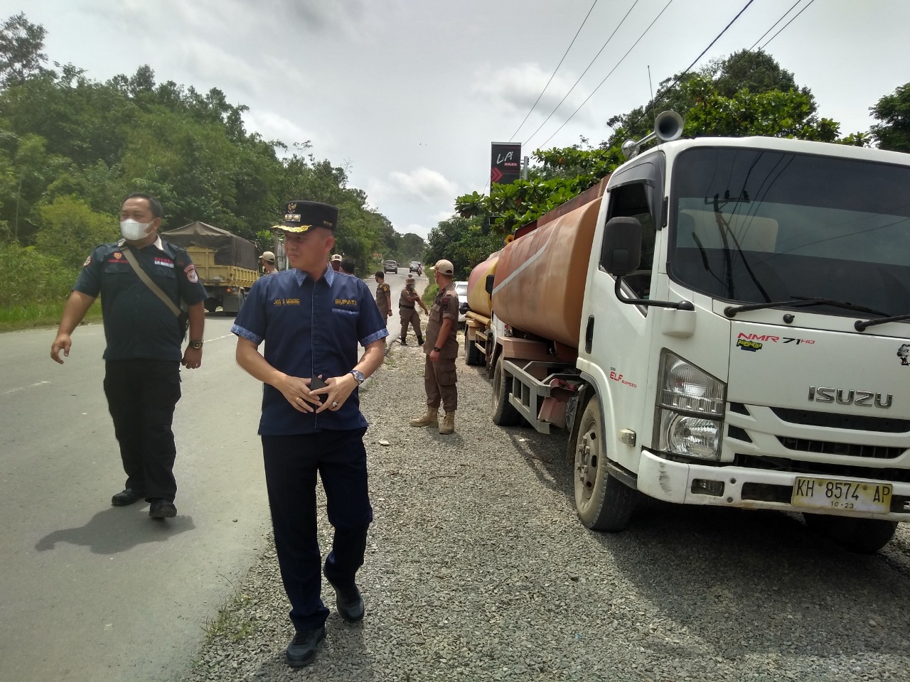 Bupati Gumas Larang Truk PBS Melintas Selama Perbaikan Jalan