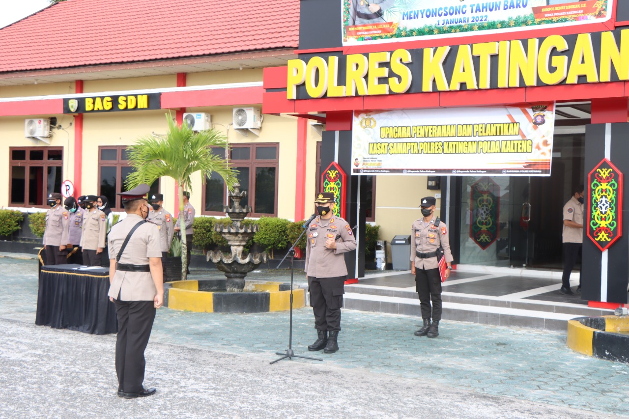 Kasat Samapta Polres Katingan Resmi Berganti