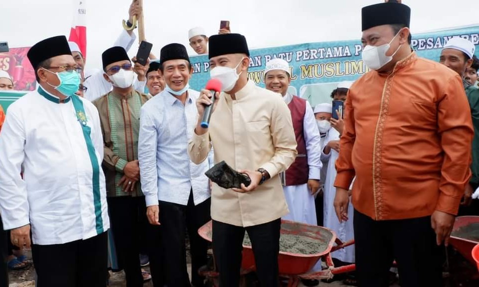 Fairid Hadiri Pembangunan Pondok Pesantren Tanwirul Muslimin