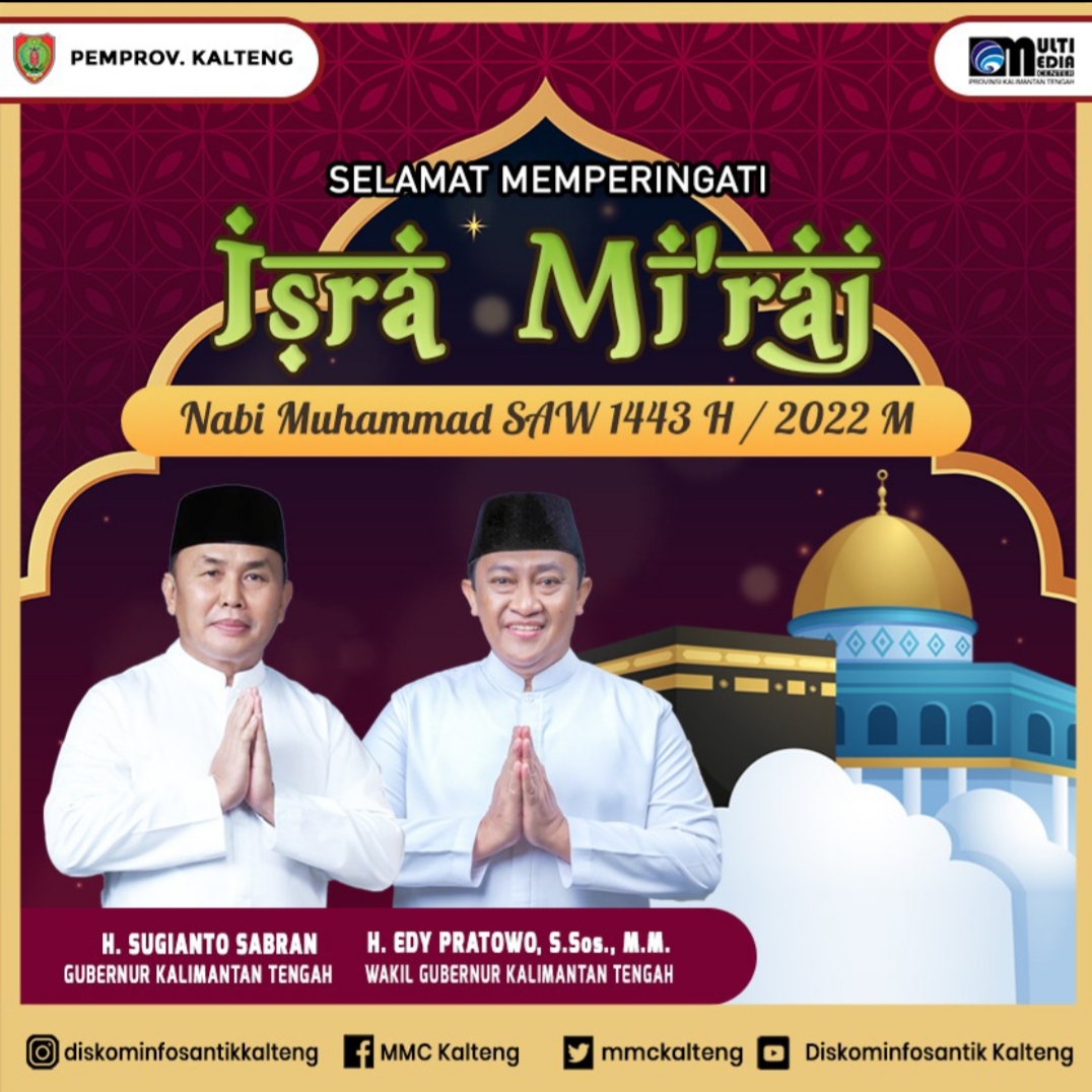 Momentum Isra Miraj, Ini Kata Gubernur Kalteng